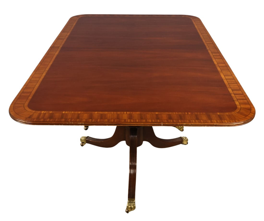 Vintage Mahogany Twin Pedestal Dining Table & (1 of 7)