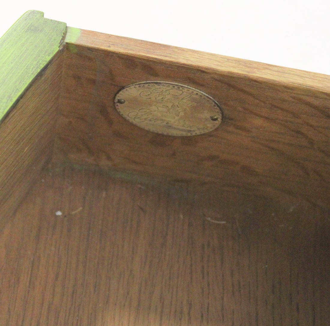 BAKER Signed Bow Front Cabinet. - 3