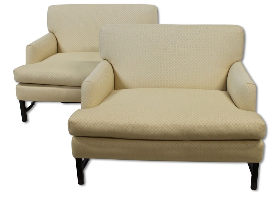 Pair of PROFILES Upholstered Loveseats. (1 of 10)