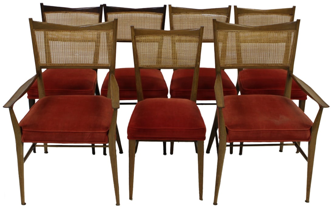 (7) Paul McCobb Cane Back Dining Chairs. (1 of 4)