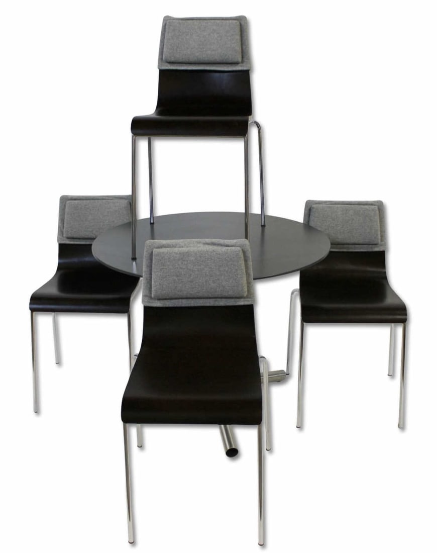 Contemporary Dinette Table & 4 Chairs. (1 of 10)