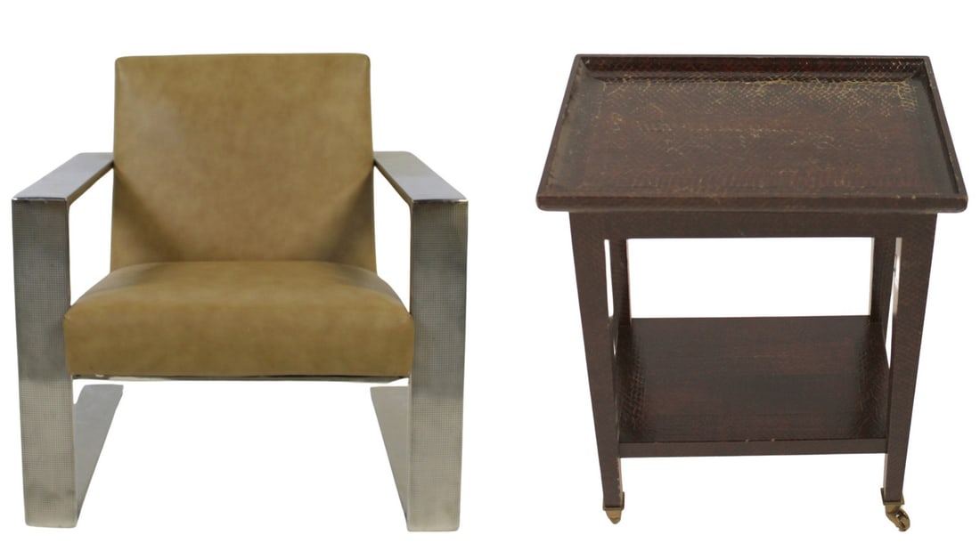 Midcentury Chrome Armchair Together with a (1 of 13)