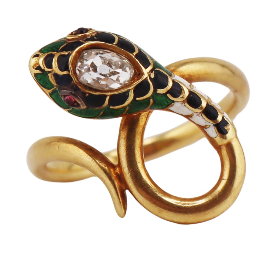 JEWELRY. Antique Gold, Gem, Diamond and Enamel (1 of 10)