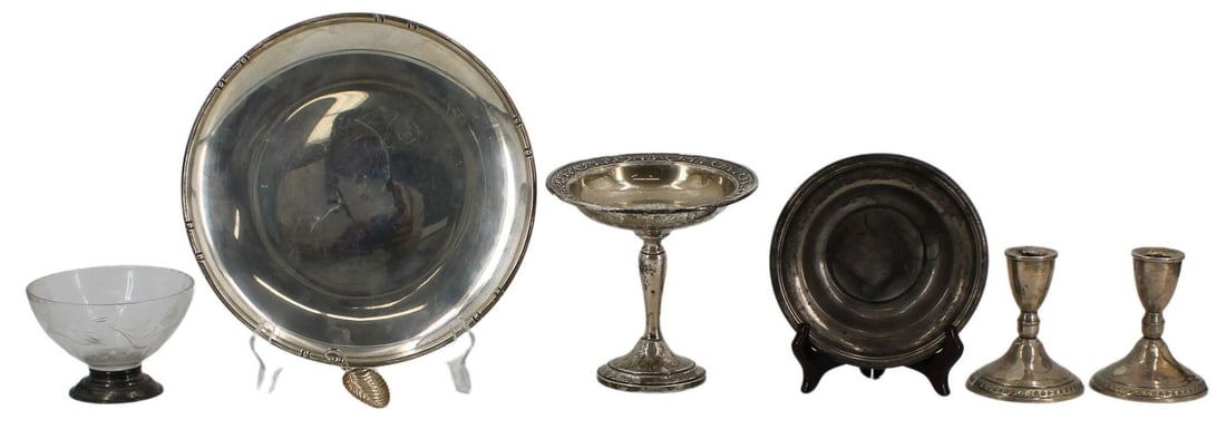 STERLING. Assorted American Sterling Hollowware. (1 of 20)