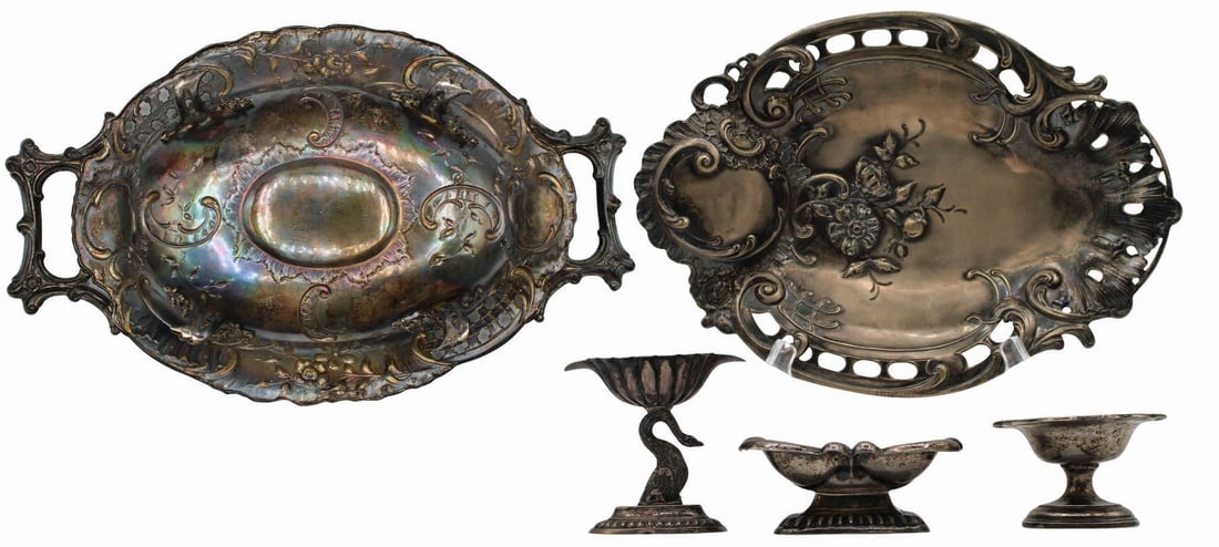 SILVER. Collection of 19th C Continental Silver (1 of 20)