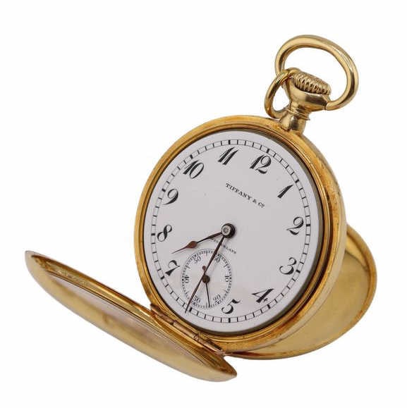 JEWELRY. Tiffany & Co. 18kt Gold Full Hunter Case (1 of 10)