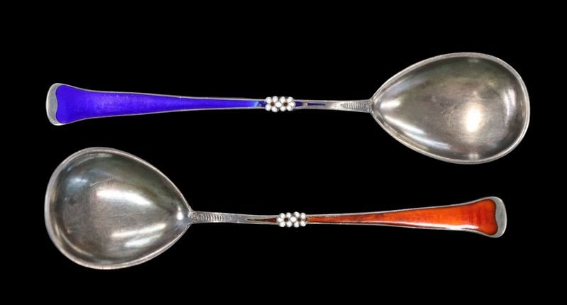SILVER. Assorted Sterling Mounted Items & Flatware - 2