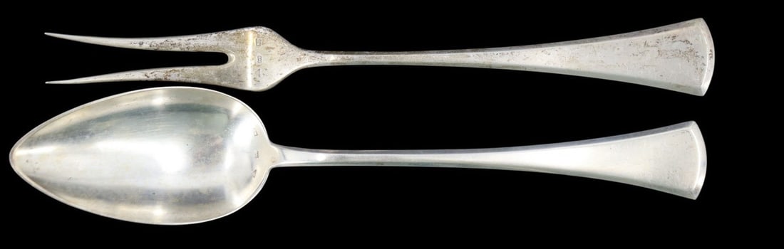 SILVER. Assorted Continental .800 Silver Flatware. - 10