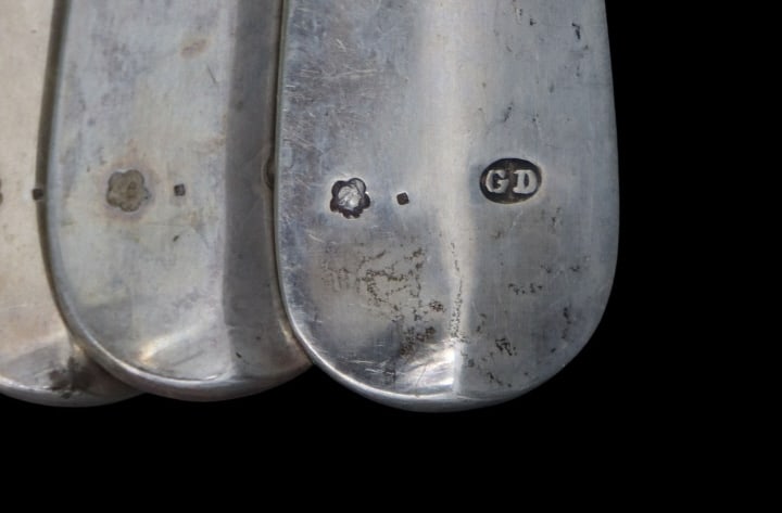 SILVER. Assorted Continental .800 Silver Flatware. - 12