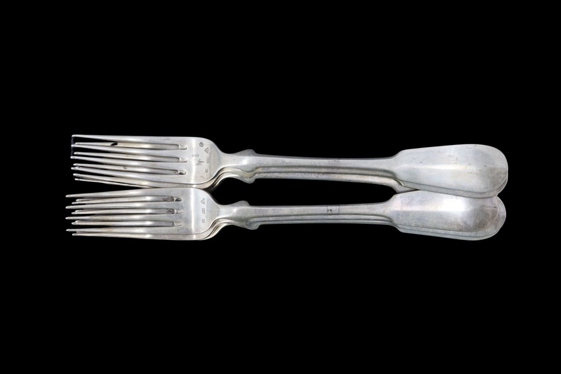 SILVER. Assorted Continental .800 Silver Flatware. - 7