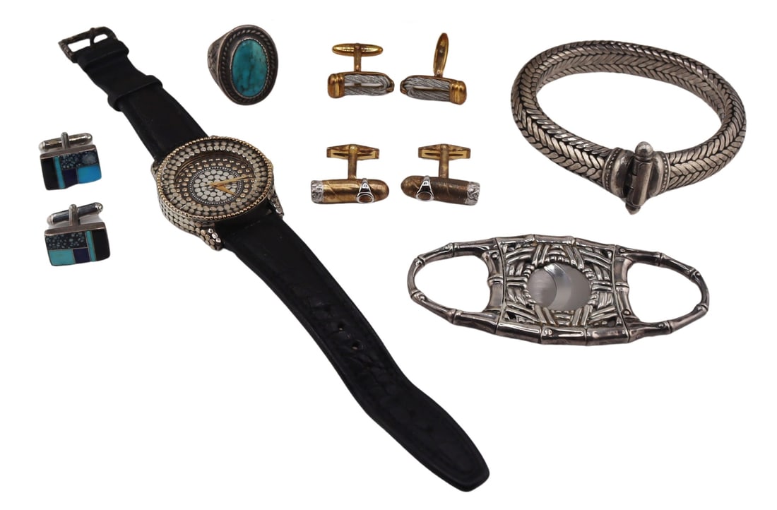 JEWELRY. Men's Jewelry Grouping Inc. John Hardy. (1 of 20)