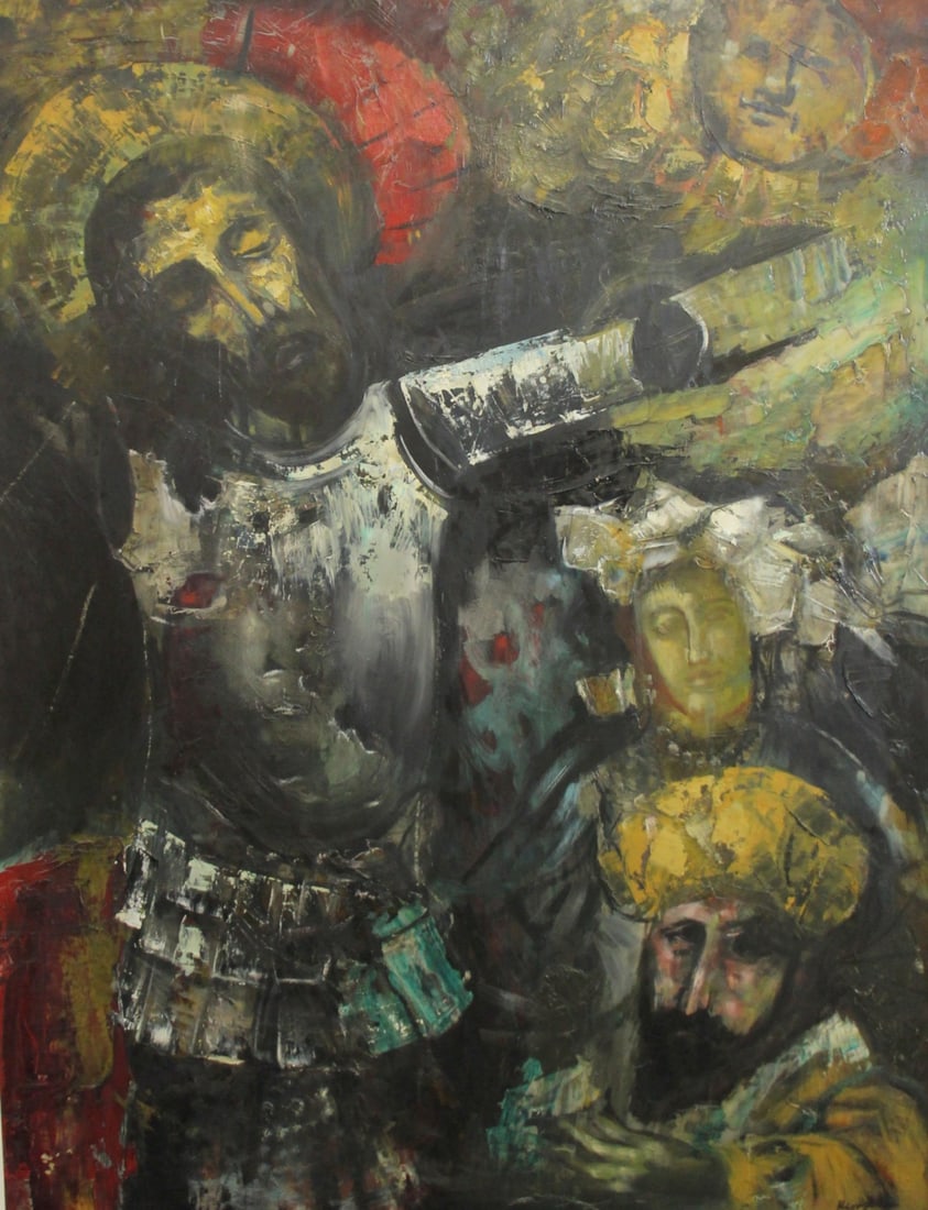 JONAH KINIGSTEIN (Born USA 1923): From a Westchester NY estate. - Dimensions: 49" x 37" & Frame 56" x 44"