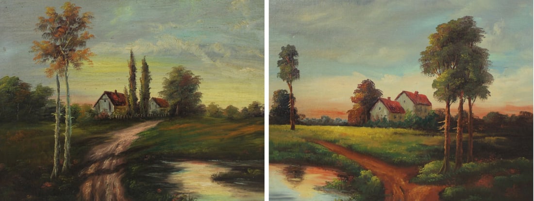 THEODORE PINCUS Signed Oils On Board [2 Works] (1 of 9)