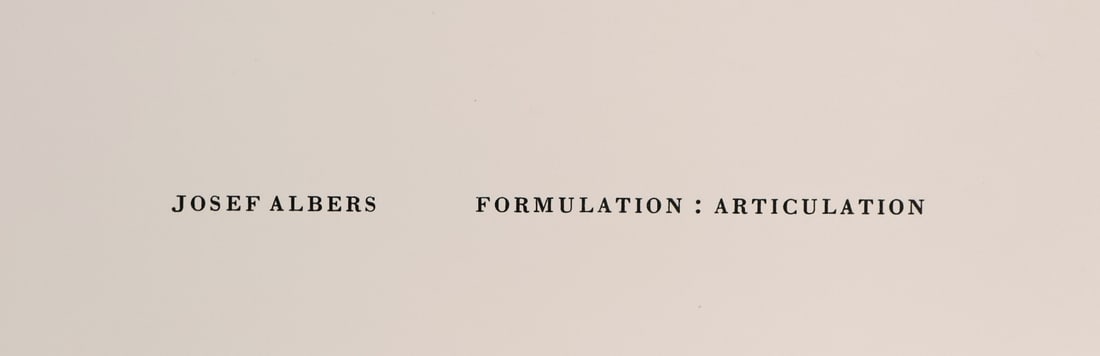 JOSEF ALBERS (AMERICAN / GERMAN, 1888-1976). - 4