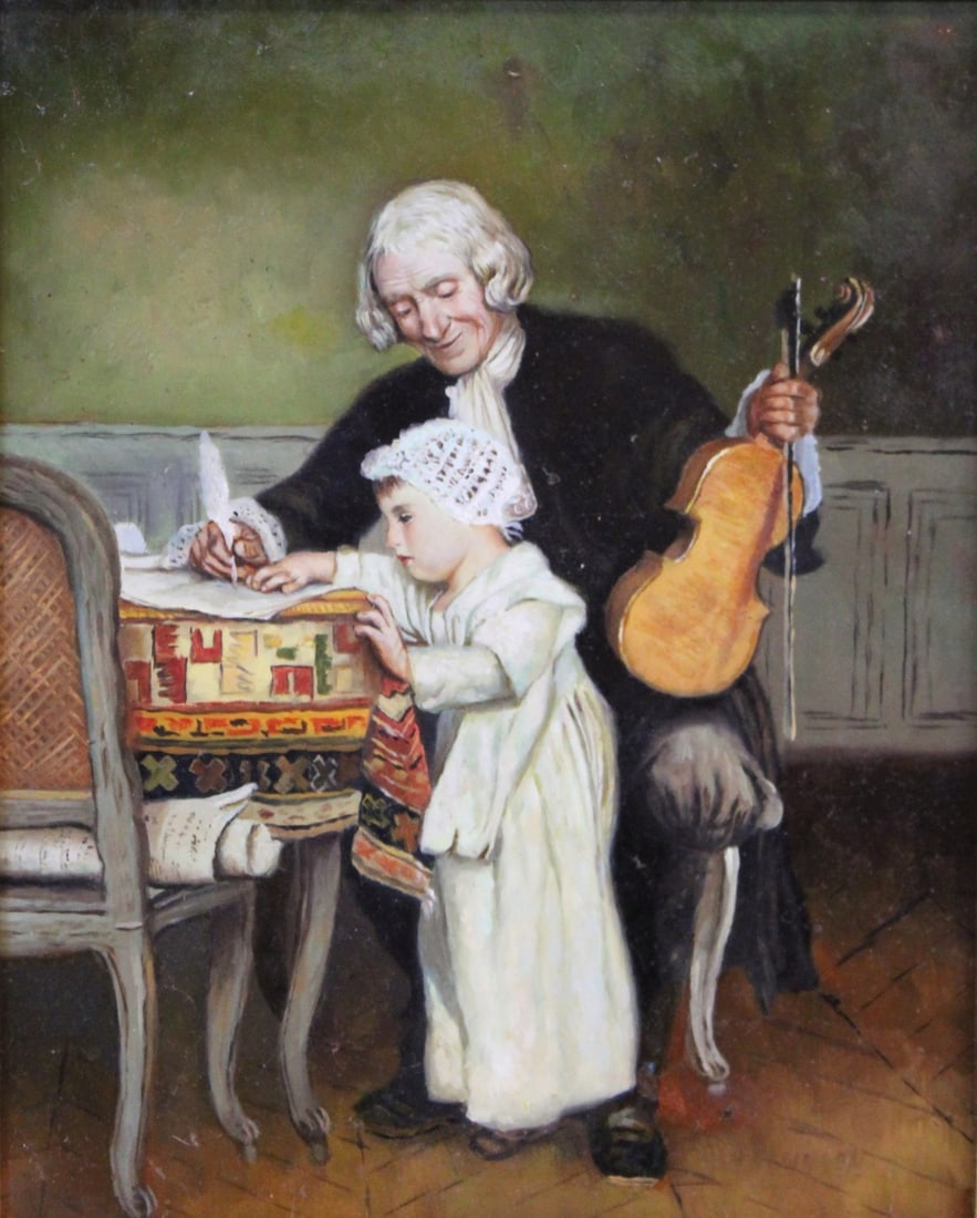UNSIGNED Oil On Panel (1 of 3)