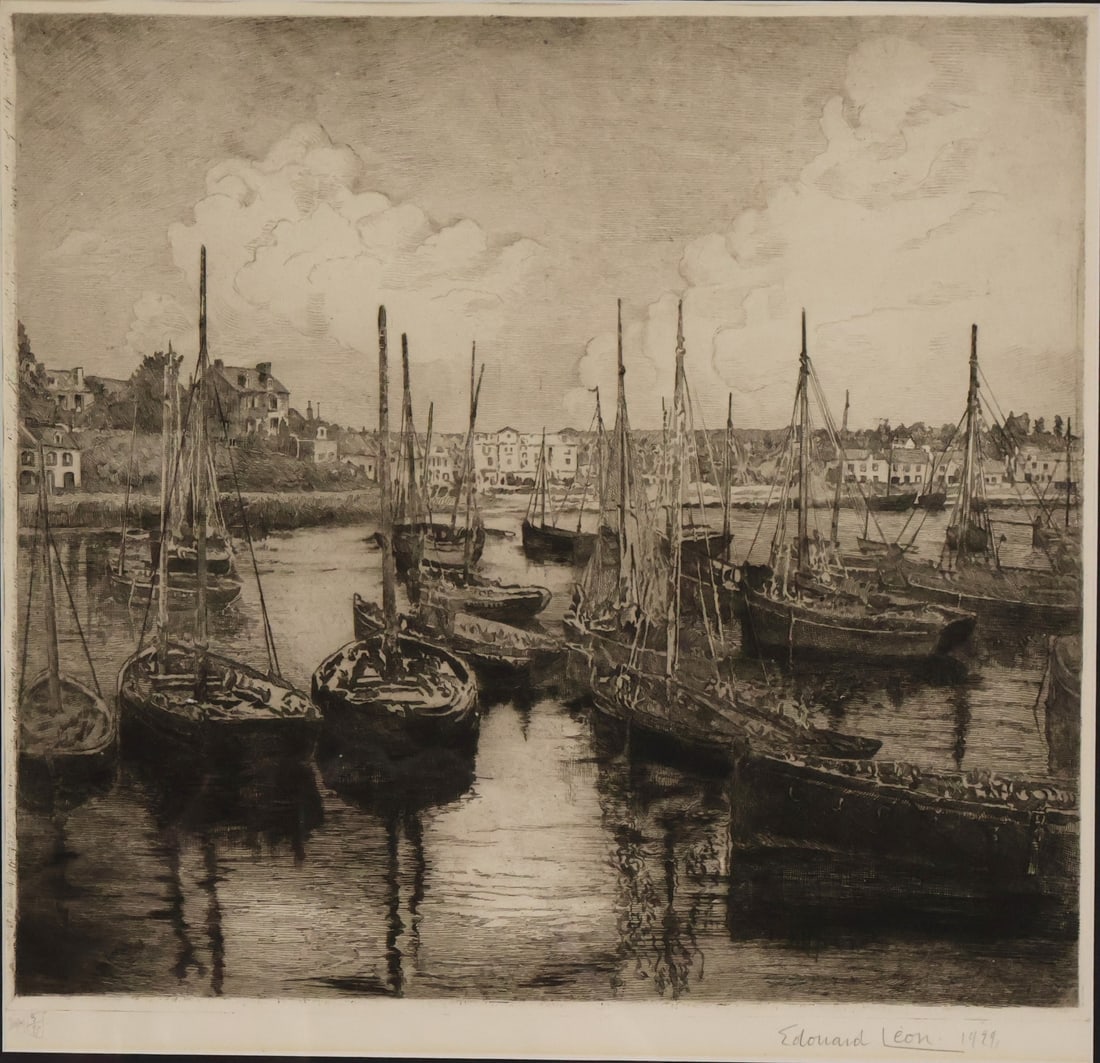 Edouard Leon. Etching (1 of 5)