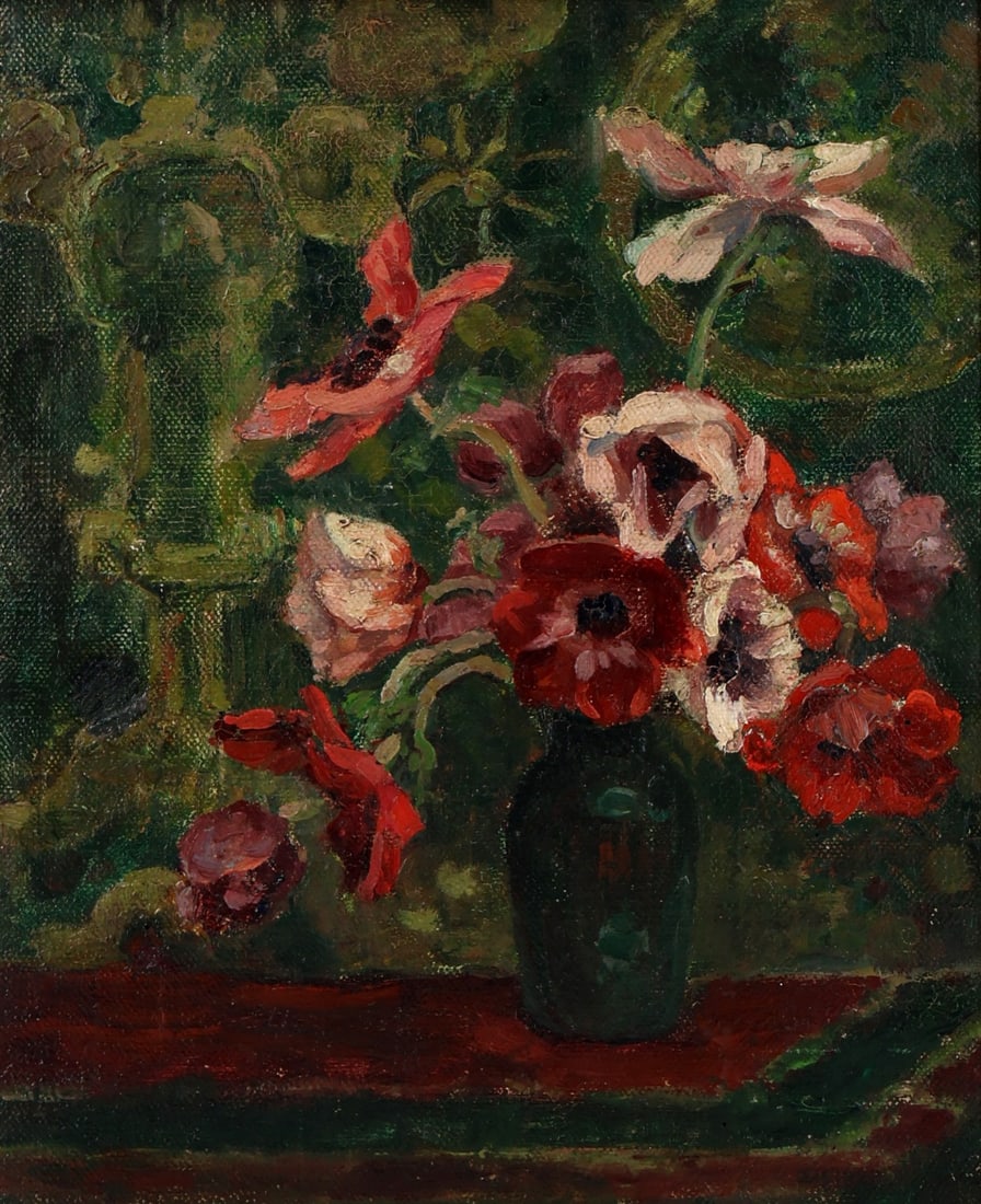 Still Life. Oil On Board: Still Life. Oil on board, unsigned. From a Greenwich CT collector. - Dimensions: 14.5" x 11.5" & frame 15.25" x 17.25"