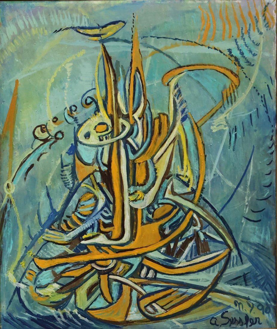 A. SESSLER Signed And Dated Oil On Canvas: Oil on canvas, signed and dated. From a Westchester NY estate. - Dimensions: 24" x 20" & Frame 32" x 28"