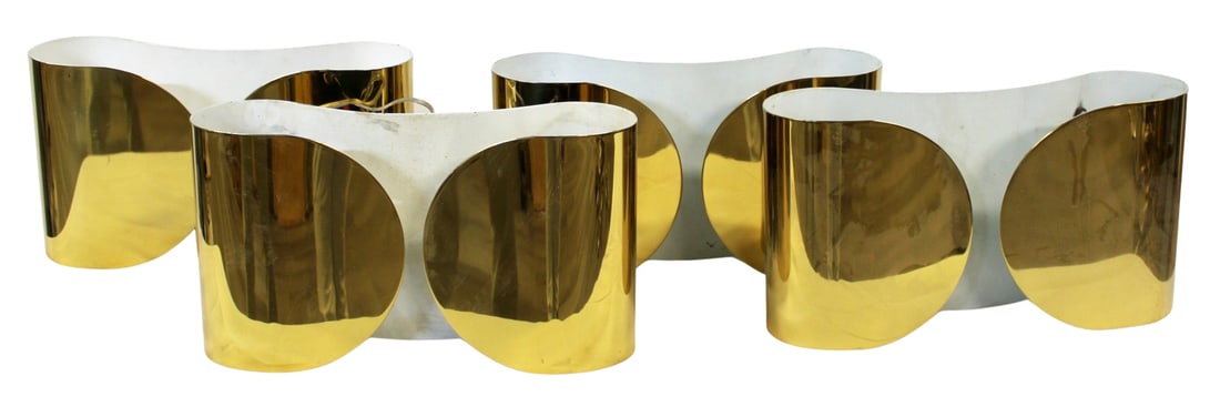 TOBIA SCARPA Set of (4) Midcentury Sconces. (1 of 7)