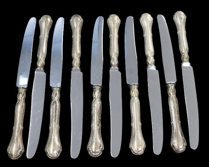 SILVER German .800 Silver Partial Flatware Service - 15
