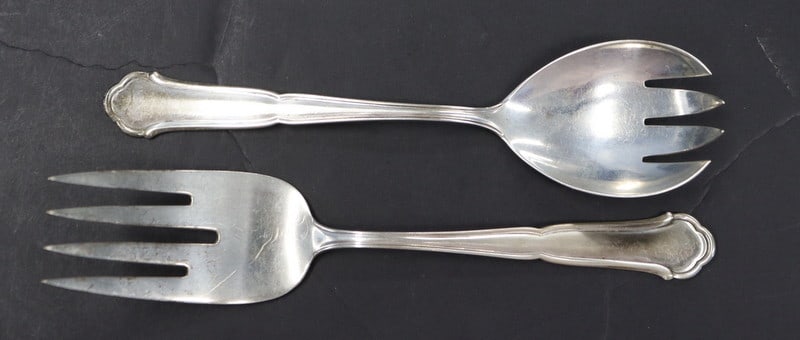 SILVER German .800 Silver Partial Flatware Service - 10