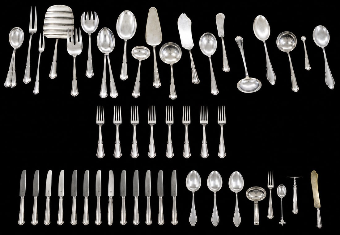 SILVER German .800 Silver Partial Flatware Service (1 of 19)