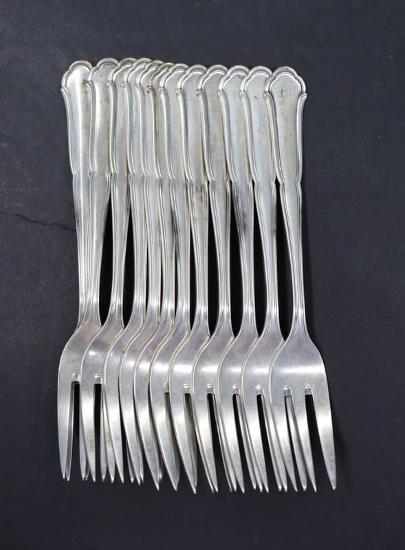 SILVER German .800 Silver Partial Flatware Service - 4