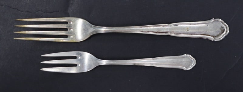 SILVER German .800 Silver Partial Flatware Service - 7