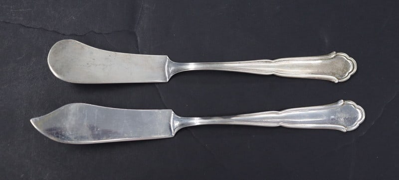SILVER German .800 Silver Partial Flatware Service - 8