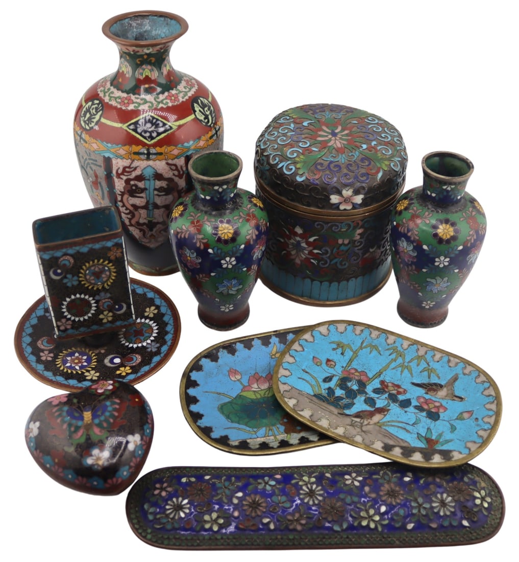 Collection of Chinese Cloisonne Objects. (1 of 15)
