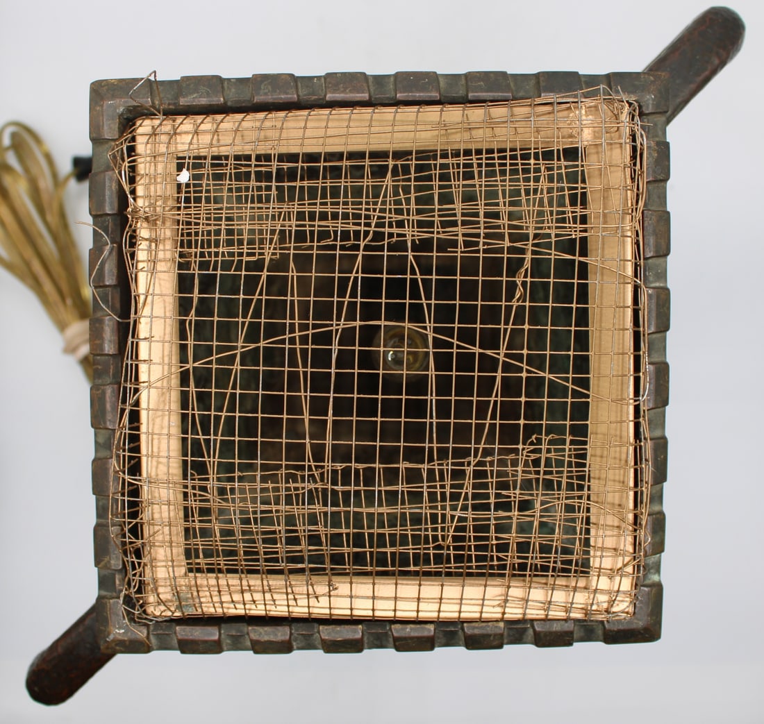 Copper Square Edge Form Lamp. - 10
