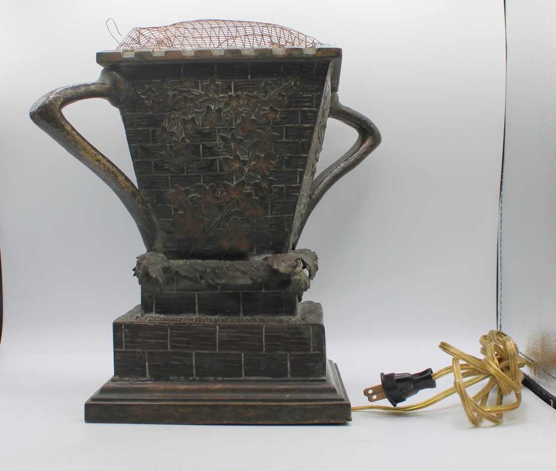 Copper Square Edge Form Lamp. - 2