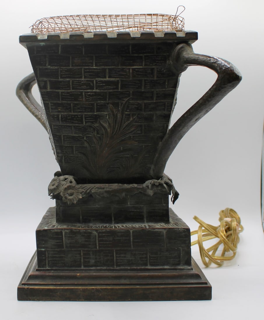 Copper Square Edge Form Lamp. - 4