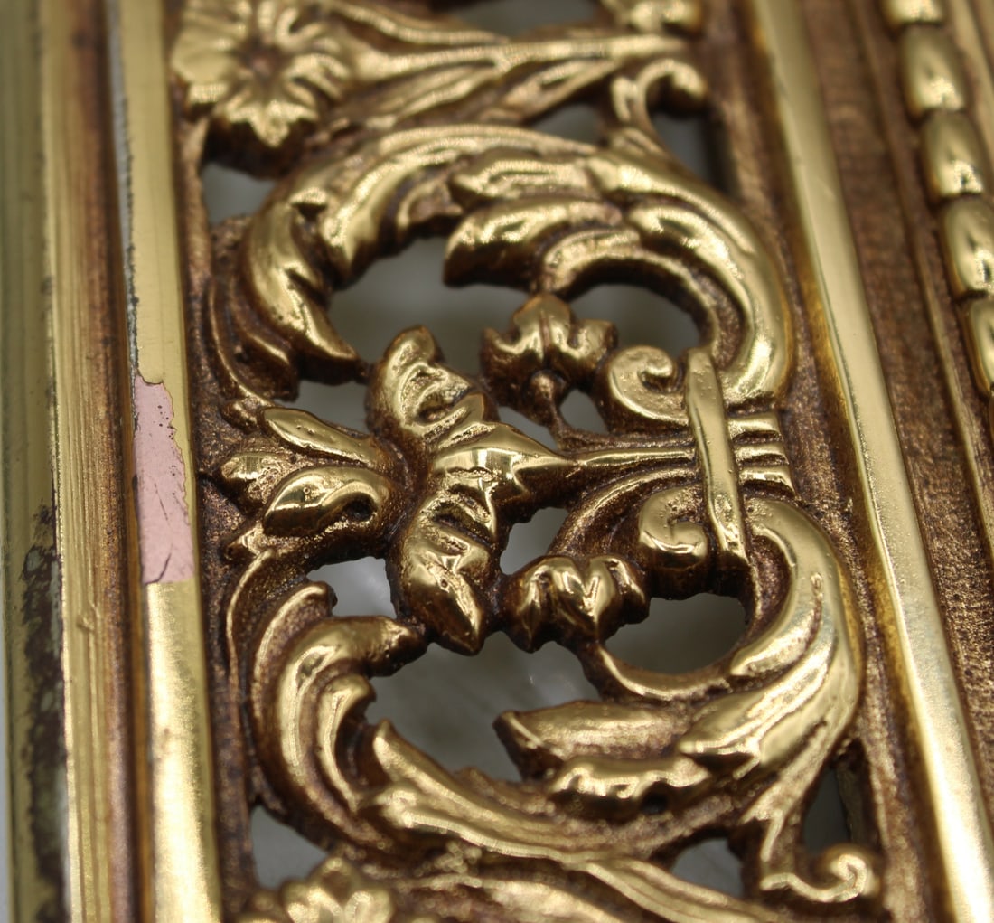 (2) Bronze Frames with Scroll Work Design. - 18