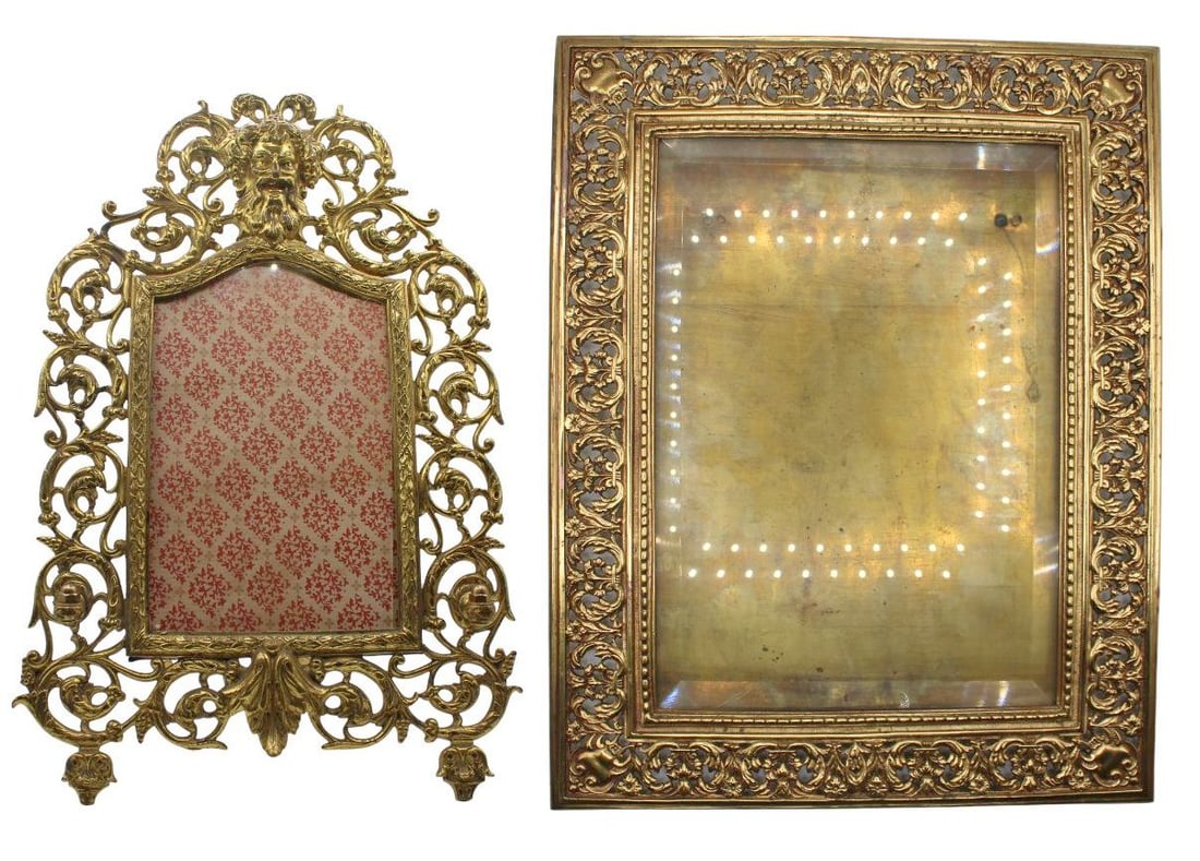 (2) Bronze Frames with Scroll Work Design. (1 of 20)
