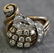 JEWELRY. Vintage 18kt Yellow Gold and Diamond Ring
