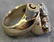 JEWELRY. Vintage 18kt Yellow Gold and Diamond Ring - 5