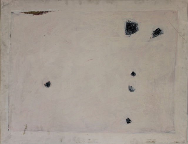 Adja Yunkers #61 "Collage #85".: Acrylic collage on board. Signed and dated 1973. From the collection of Adja Yunkers. Dimensions: 40" high x 30" wide. Condition: Light soiling.