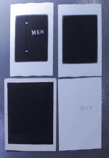 Adja Yunkers. Lot of 4 Abstract Prints. 3 Intaglio: and 1 Lithograph. (P43). All pencil signed and numbered. Edition sizes from 15 to 25. From the collection of Adja Yunkers. Dimensions: Image/plate sizes from 30" x 38" to 32" x 39". Condition: Various