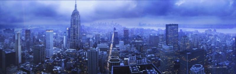 LIK, Peter. Limited Edition Photograph "Gotham".: New York, New York. Signed and numbered 70/950, authenticated verso and with accompanying COA. Peter Lik (Australian, 1959). From a White Plains, NY home. Dimensions: Sight - 18.75" high x 58.25" wide