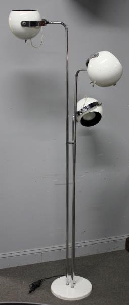 Midcentury Robert Sonneman Floor Lamp.: Labeled Sonneman. From a Mamaroneck, NY estate. Dimensions: 76" h overall. Condition: Good.