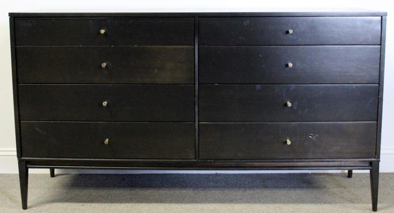 Paul McCobb for Planner Group Chest.: Refinished. Labeled Paul McCobb for Planner Group to drawer interior. Dimensions: 60" w x 18" d x 33.5" h. Condition: Good, refinished.