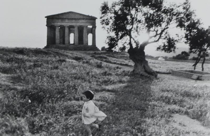 DAVIDSON, Bruce. Gelatin Silver Print. "Sicily".: Signed, titled, dated 1965 and dedicated verso - 'Sicily 1965 / Bruce Davidson / Dear Joe, For You, Thanks, Love, Emily'. Bruce Davidson (American, 1933). From a Pelham, NY estate, acquired directly f