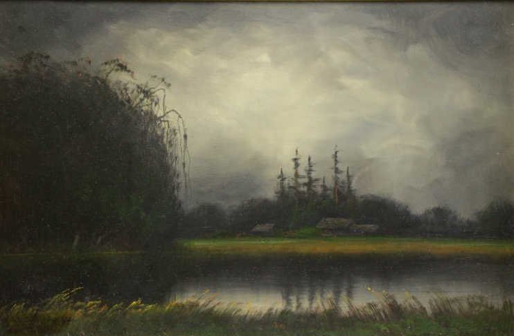 STUART, James E. Oil on Masonite. "Napa Valley, (1 of 6)