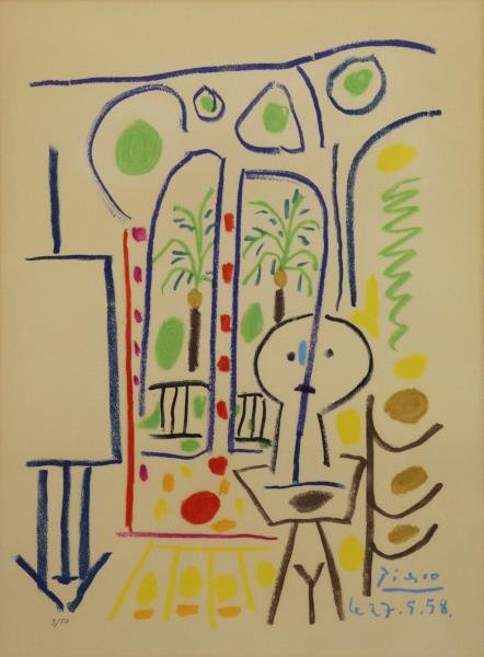 PICASSO, Pablo (After). Lithograph "L’Atelier" (1 of 4)