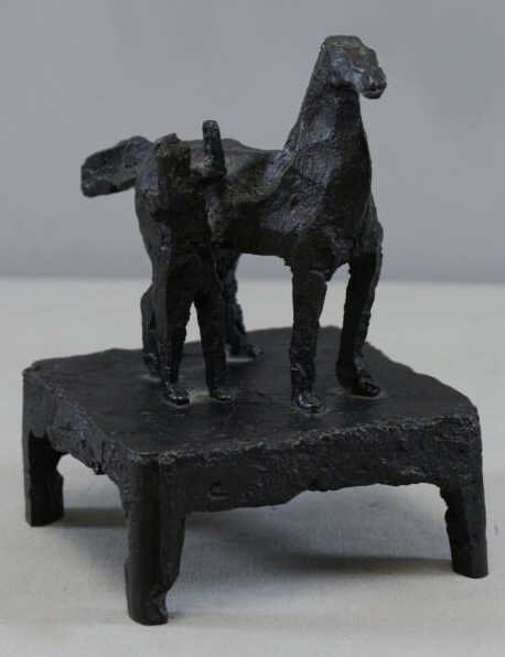 GUIRAMAND, Paul. Bronze Figure with Horse. (1 of 8)