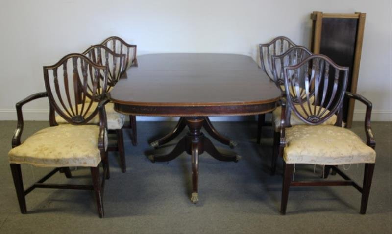POTTHAST. Mahogany Twin Pedestal Dining (1 of 10)