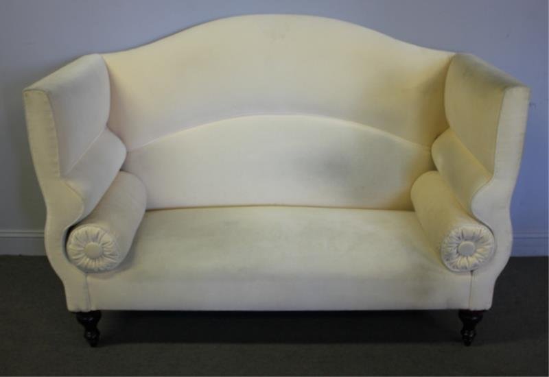 GEORGE SMITH. Upholstered Decorative Loveseat. (1 of 5)