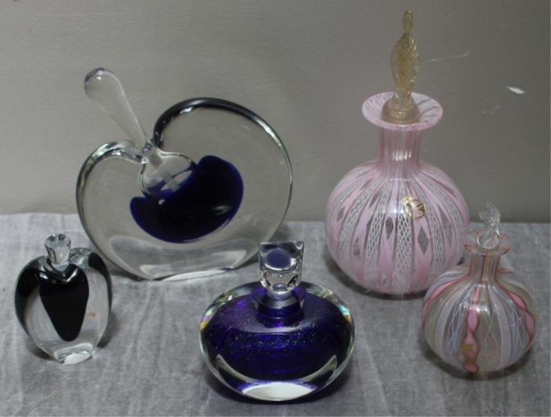 Barovier and Toso Perfume Bottle Lot. (1 of 9)