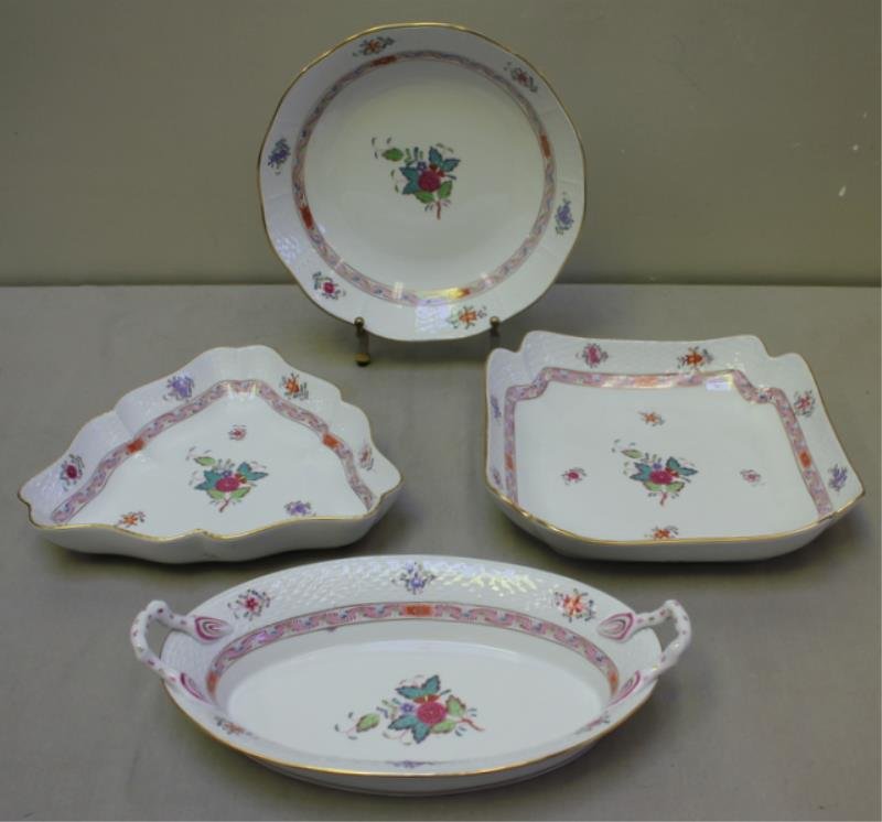 Herend Chinese Bouquet Serving Bowls. (1 of 9)
